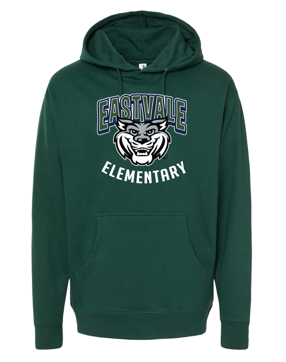 Eastvale Elementary -  Green Pullover Adult & Youth Hoodie