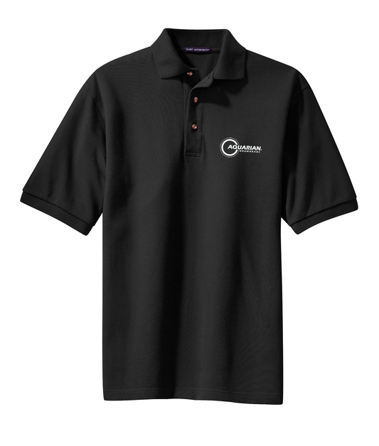 Tripointe Heavyweight Cotton Pique Polo - Black