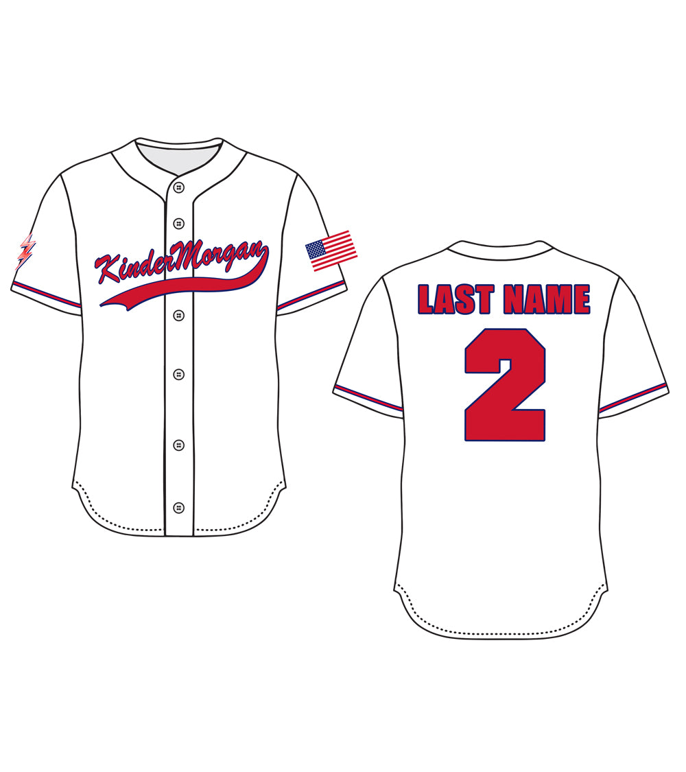 Kinder Morgan Perth Amboy - Sublimated Button Down Jersey (w/ Name & Number)