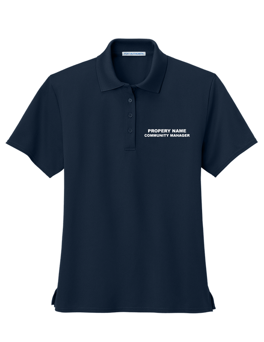 Ladies Port Authority Dry Zone Ottoman Short Sleeve Polo - 3XL