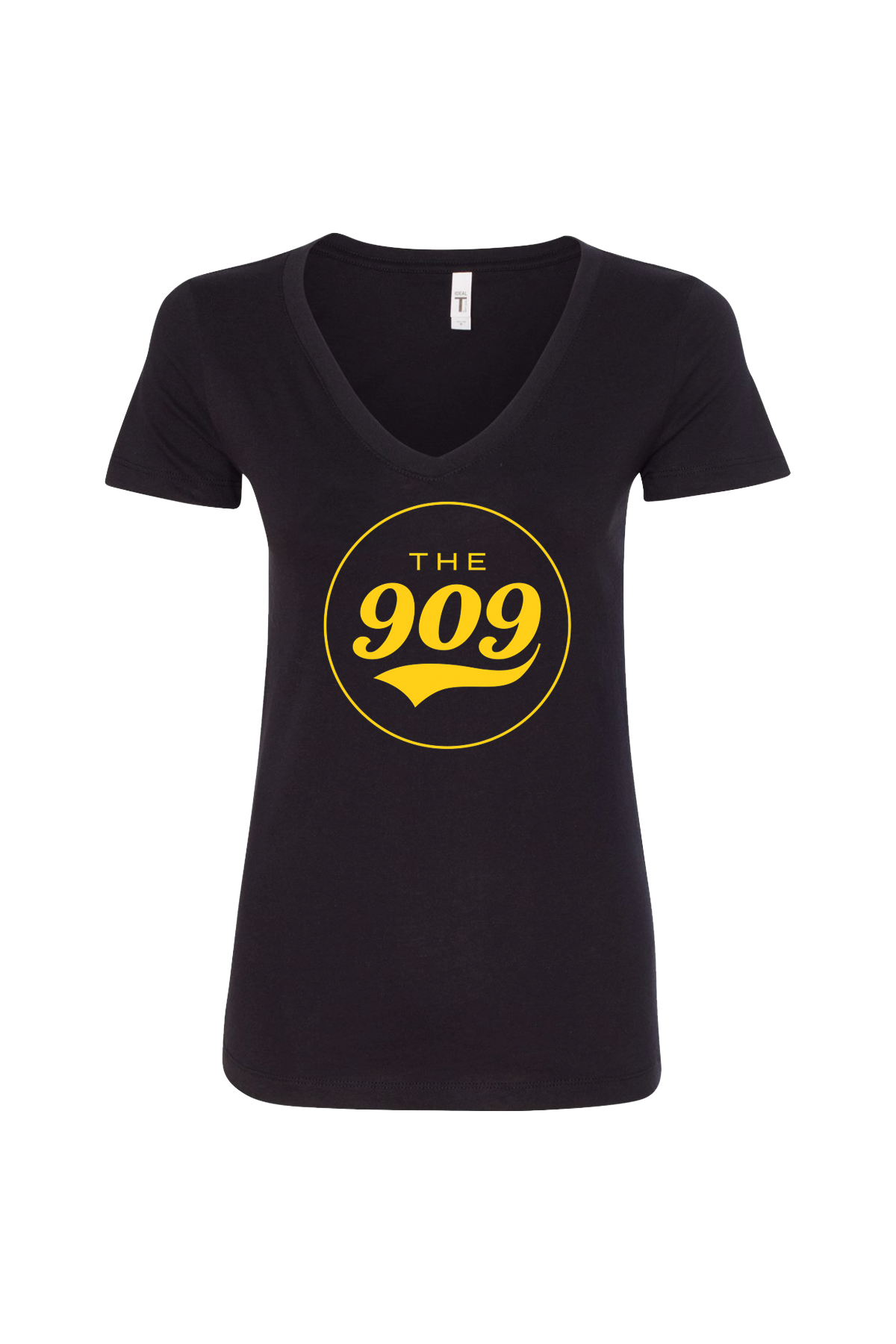 The 909 Ladies VNeck Shirt - Black