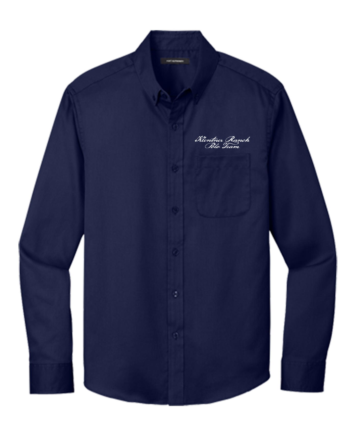 K.R. - Logo Button Down Longsleeve (Navy)