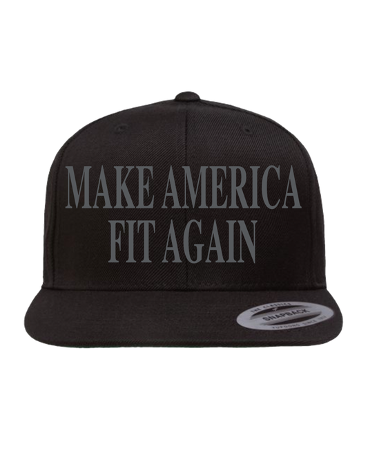 MAFA Black Classic Snapback - with Grey Ink
