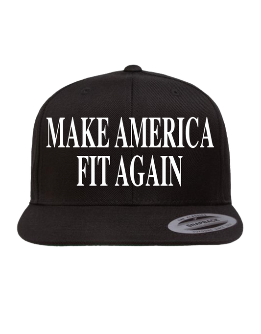 MAFA Black Classic Snapback - with White Ink