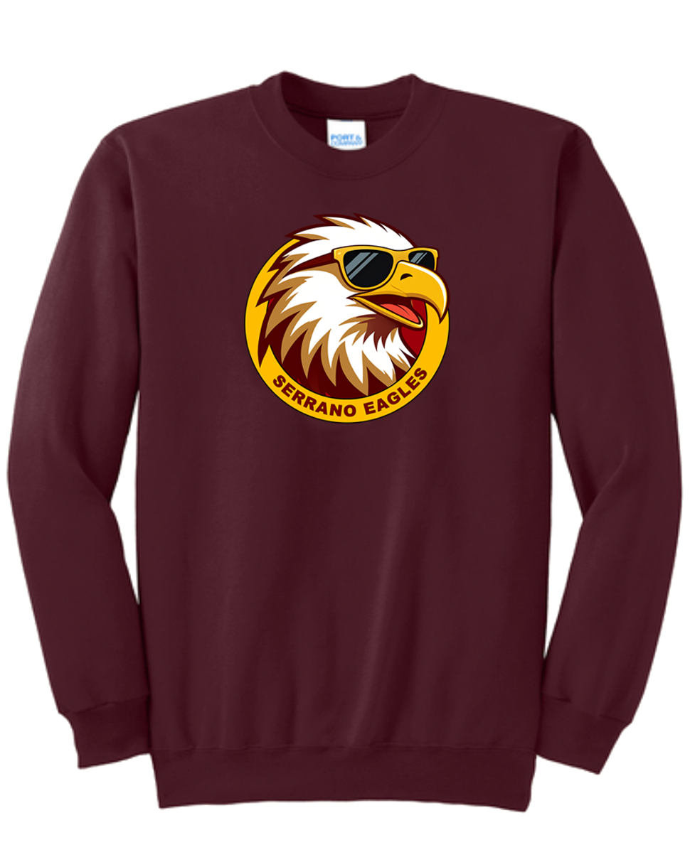 Serrano Elementary - Eagle Circle Crewneck Sweat - Youth & Adult