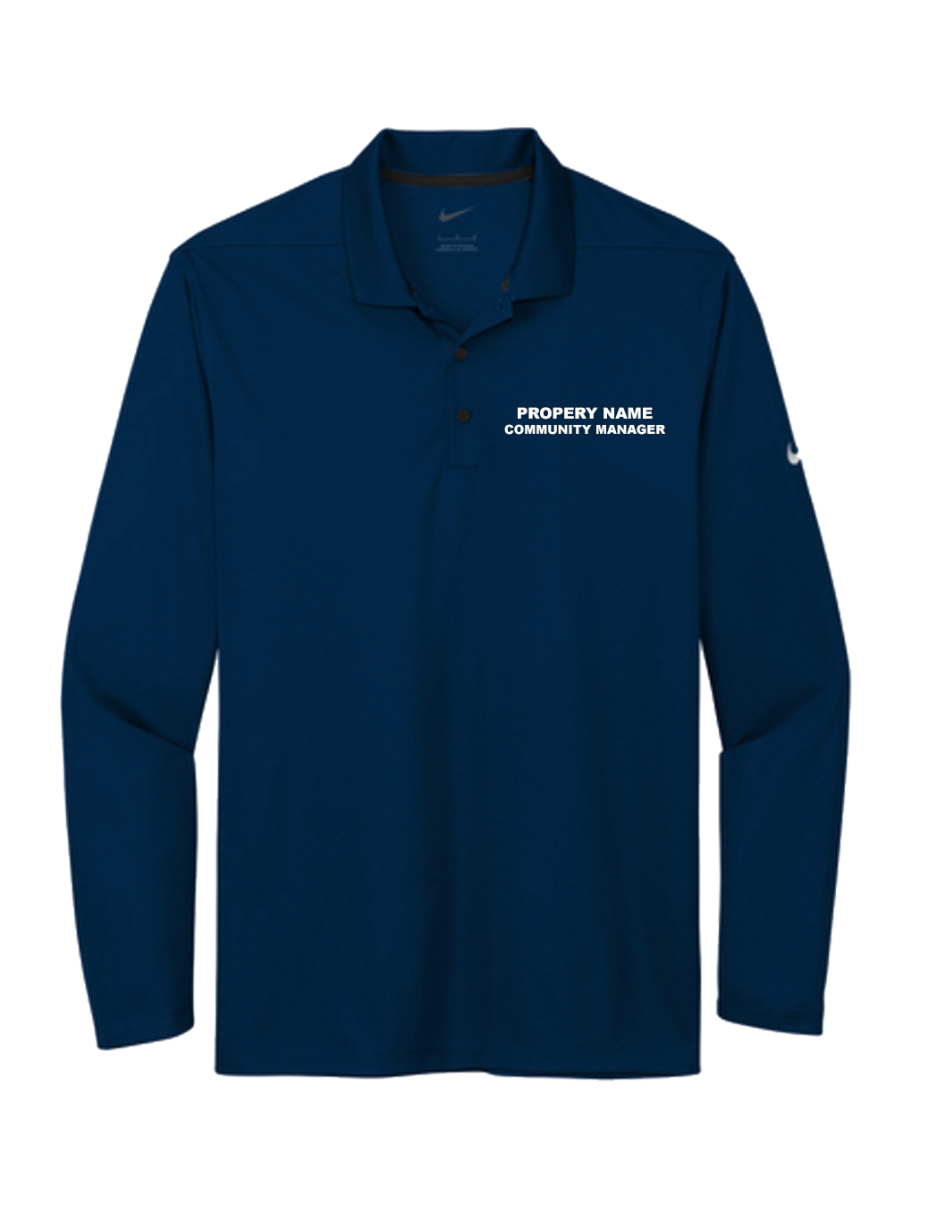 Mens Nike Dri-Fit Micro Pique Long Sleeve Polo