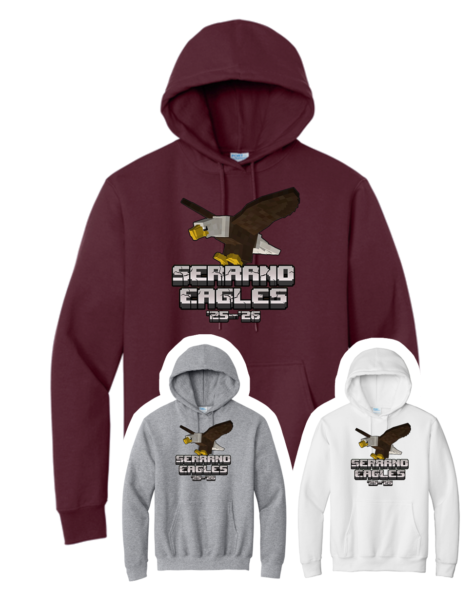 Serrano Elementary - Eagle Minecraft Pullover Sweat - Youth & Adult