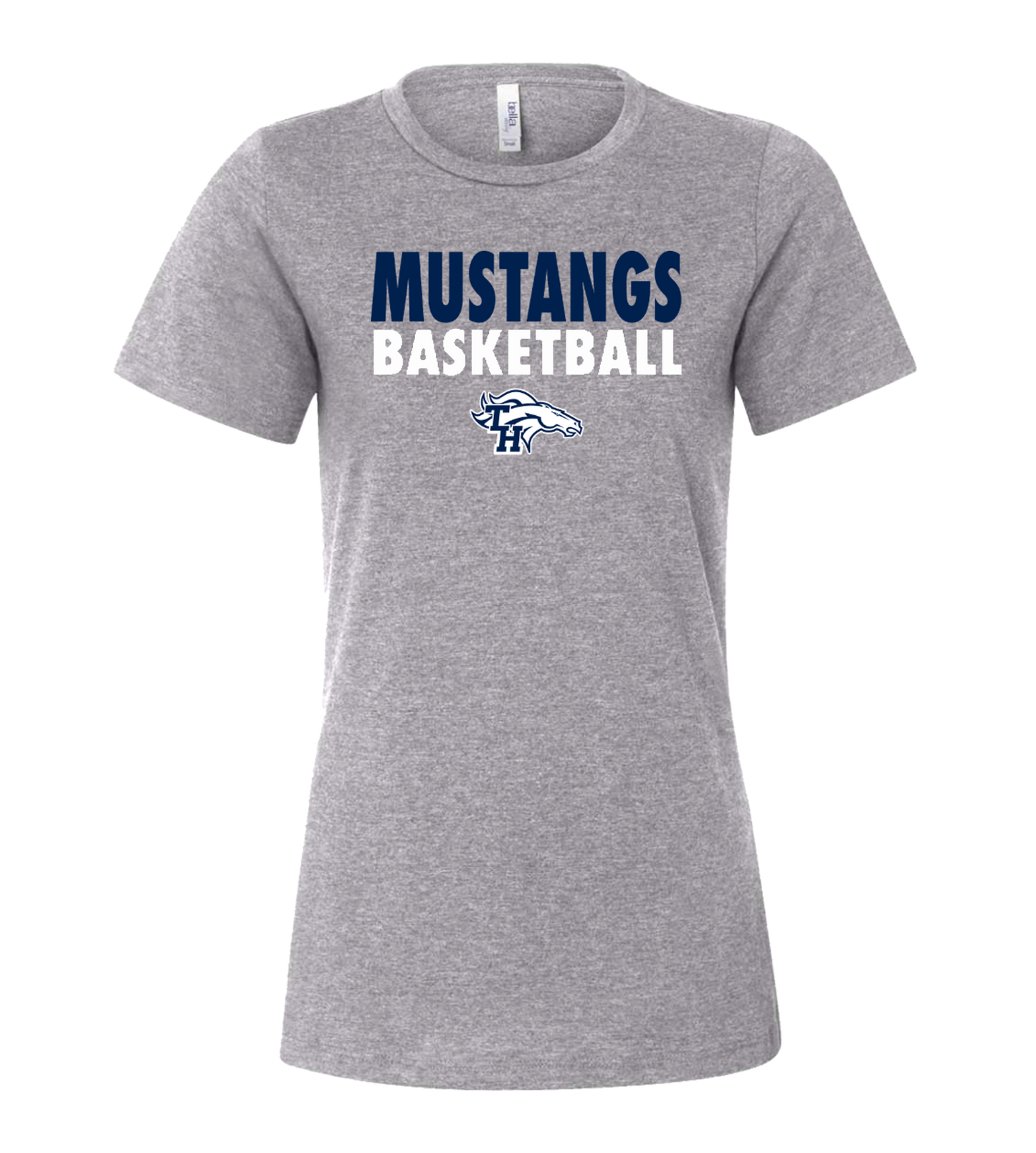 Trabuco Mustang Basketball Ladies Relaxed Jersey Tee