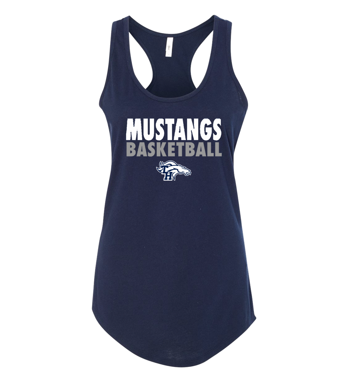 Trabuco Mustang Basketball Next Level Ladies Racer Tank