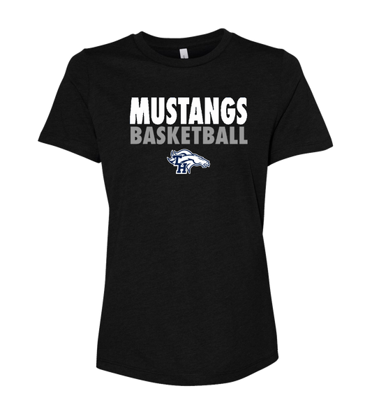 Trabuco Mustang Basketball Ladies Relaxed Jersey Tee