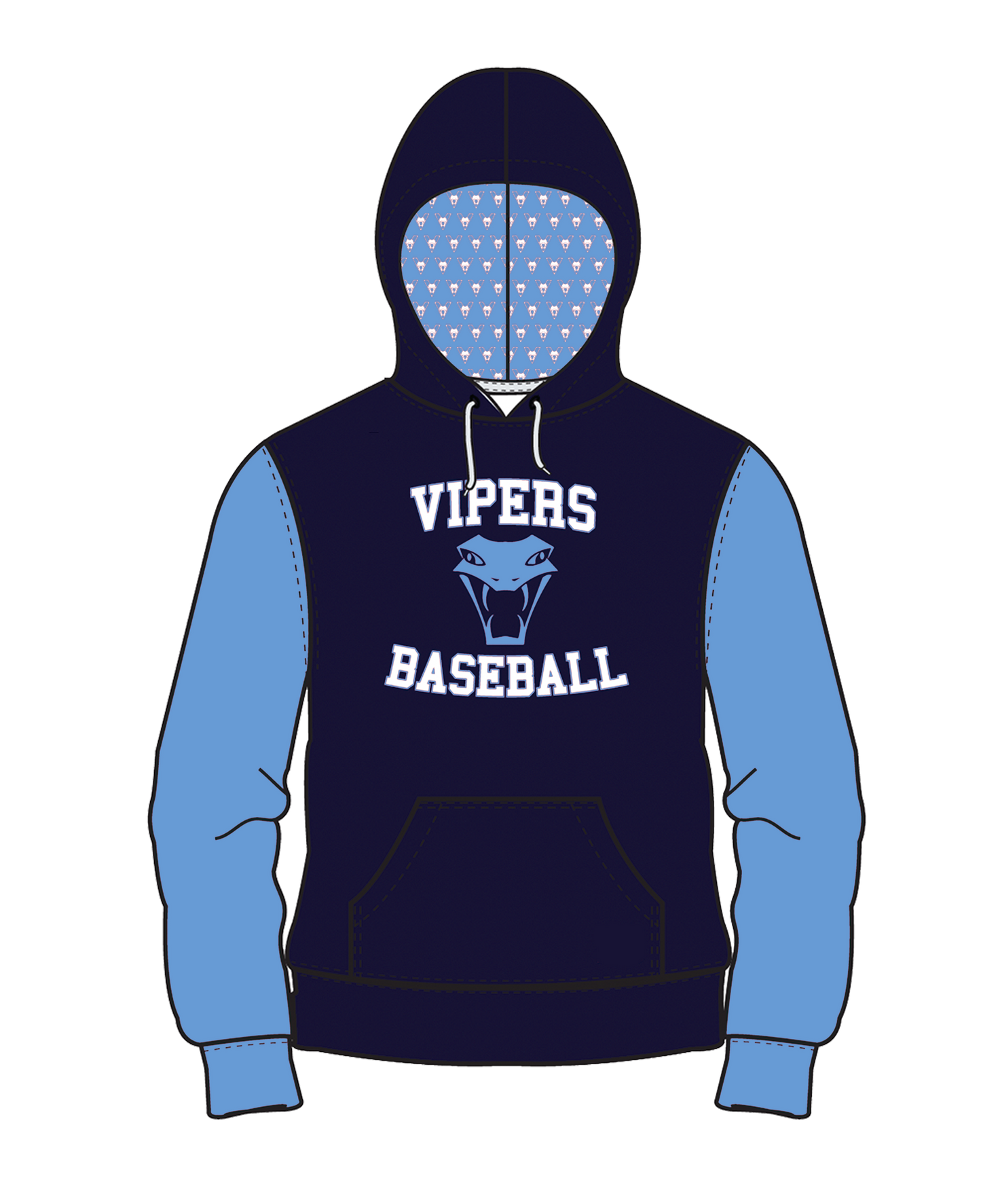 Vipers Hoodie - (Front Print Only) (2-3 Week Turn time) 2024