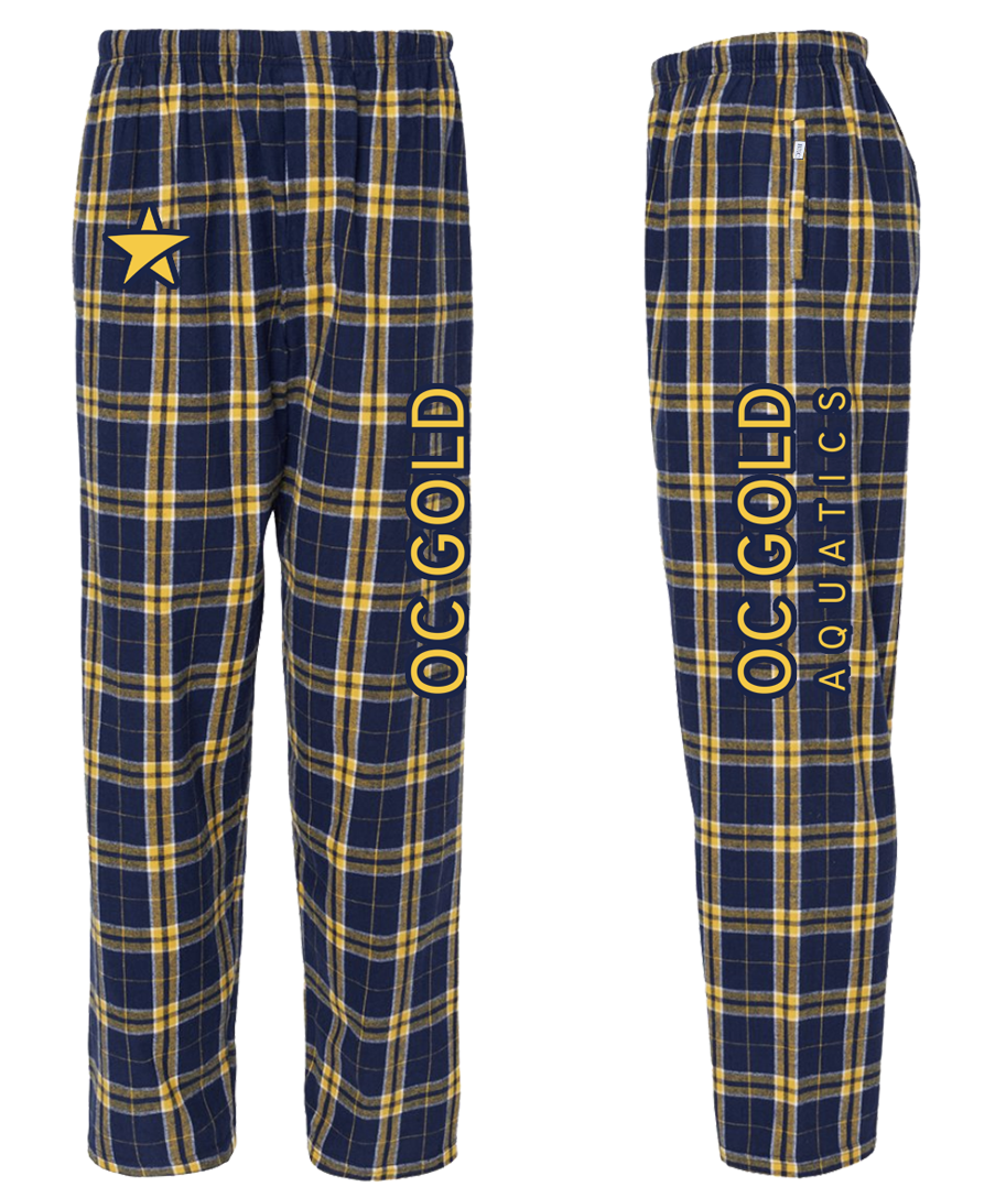 OC Gold Aquatics Youth Boxercraft Youth Flannel Pants