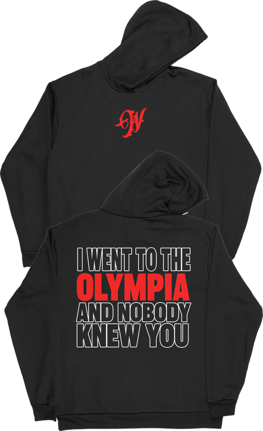 I Went To Olympia Pullover Hoodie - Black