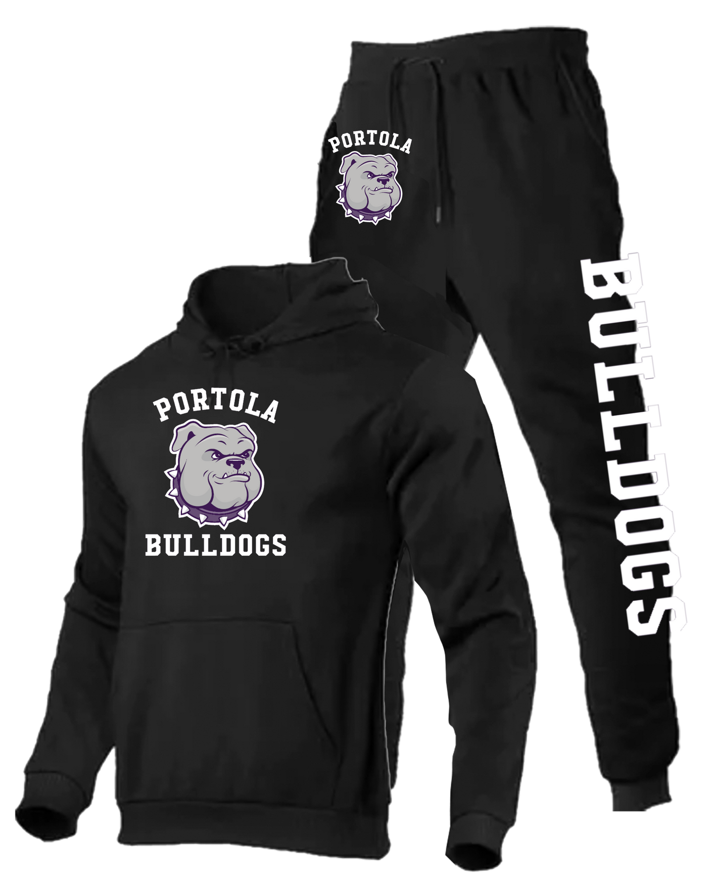 Portola Softball Sweatshirt and Pants - Youth and Adult (Black)