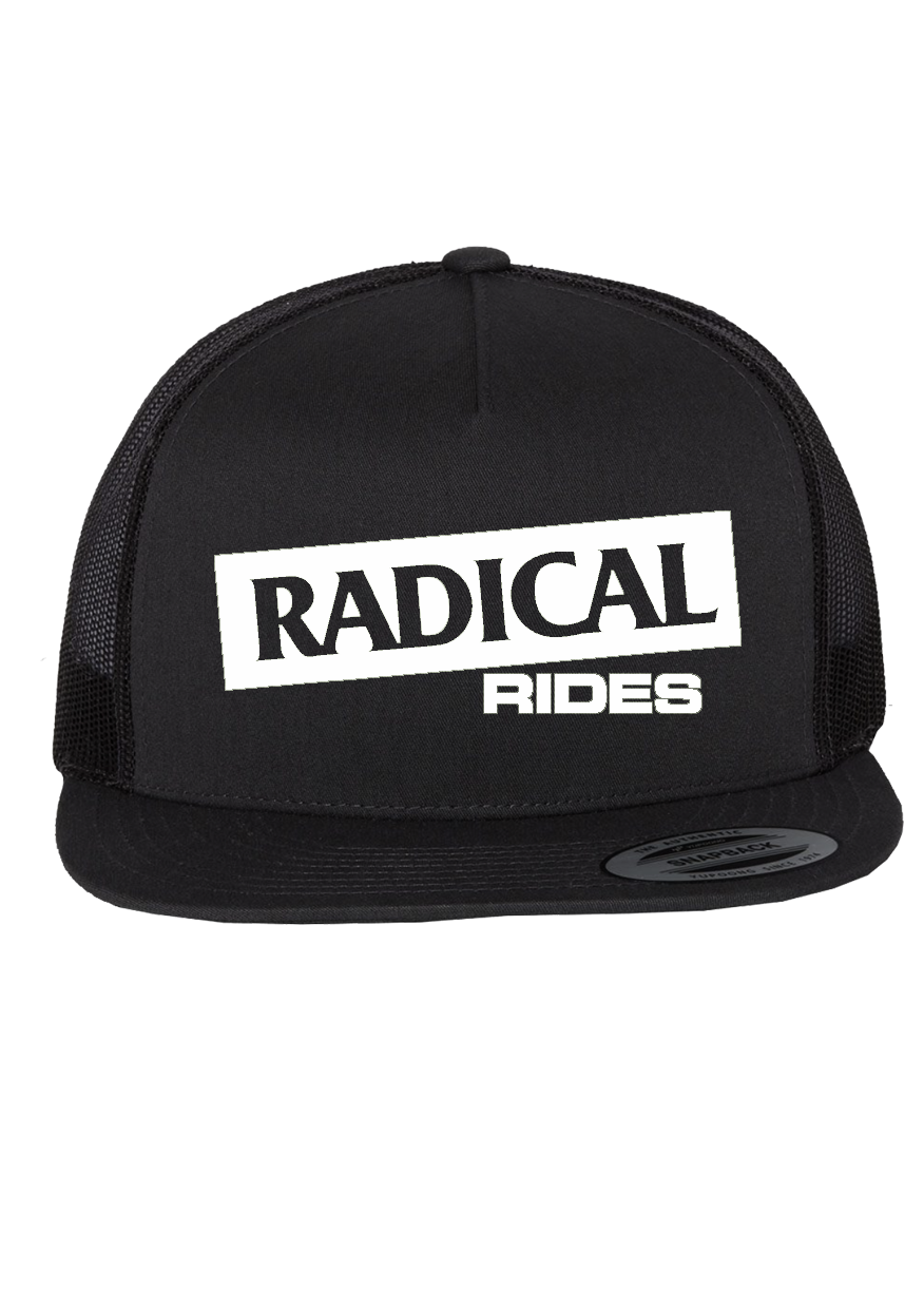 Radical Rides Hat (Black) Embroidery (Trucker)