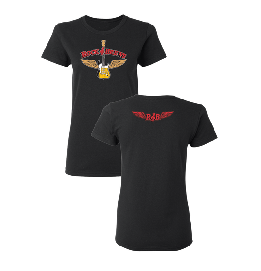 Rock and Brews Ladies Guitar Shirts