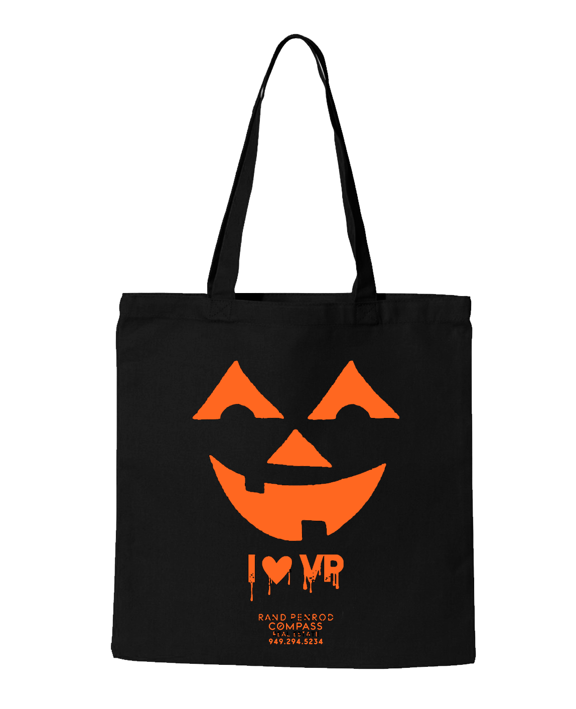 RP I heart VP Pumpkin Tote Bag