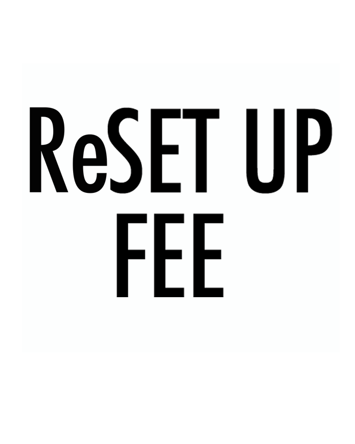 Resetup Screens Fee - For Shirts REORDERS