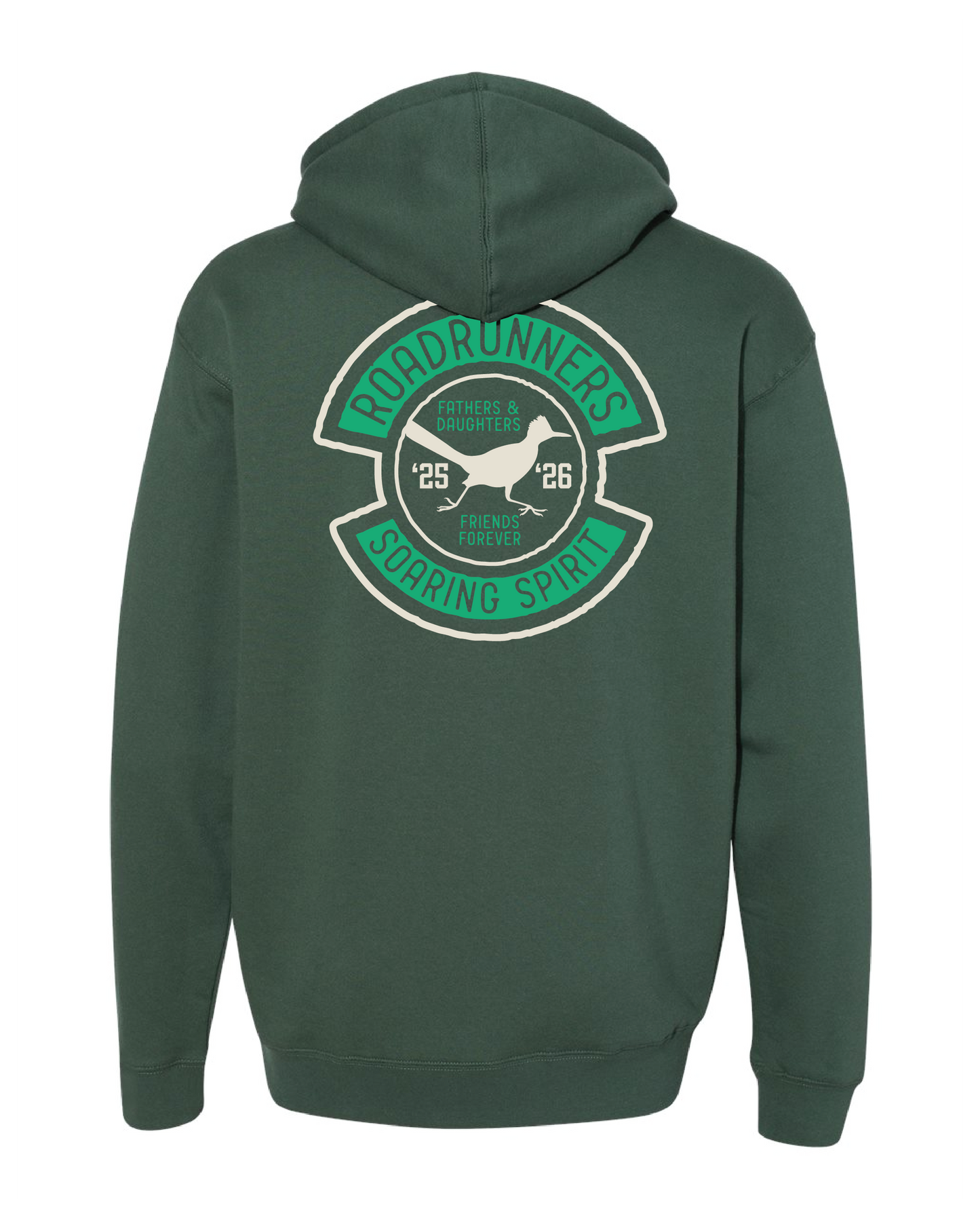 Roadrunner Forever Friends Independent Adult Pullover Sweatshirt - Alpine Green