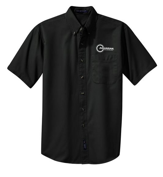 Tripointe Short Sleeve Twill Shirt - Black