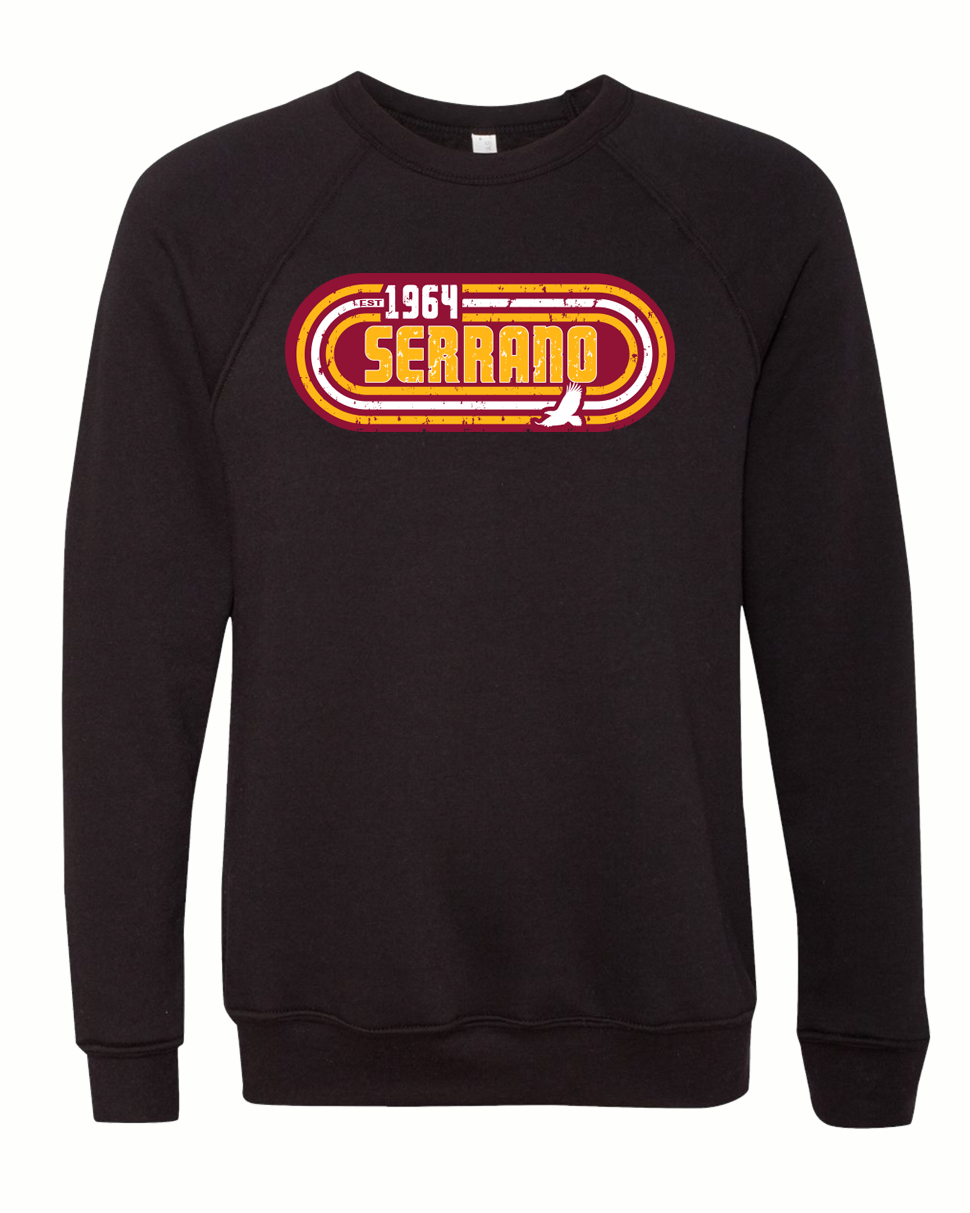 Serrano Elementary -  Vintage Crew Neck Black Unisex Adult