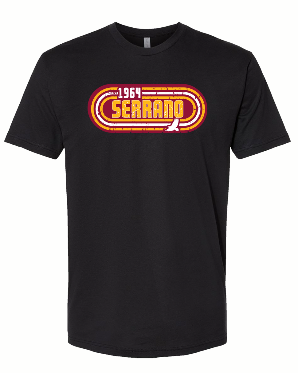 Serrano Elementary - Vintage Adult Tee (Black)