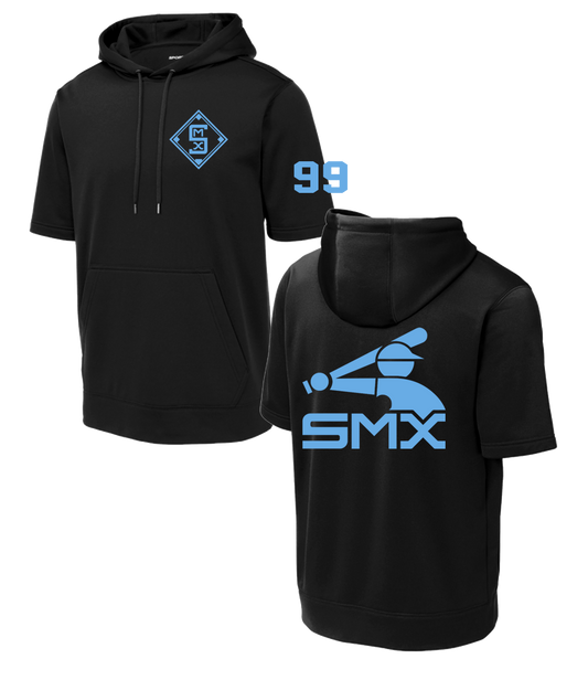 SMX Diamond SportTek  Short Sleeve Hoodie - with Number on Sleeve - ON DEMAND