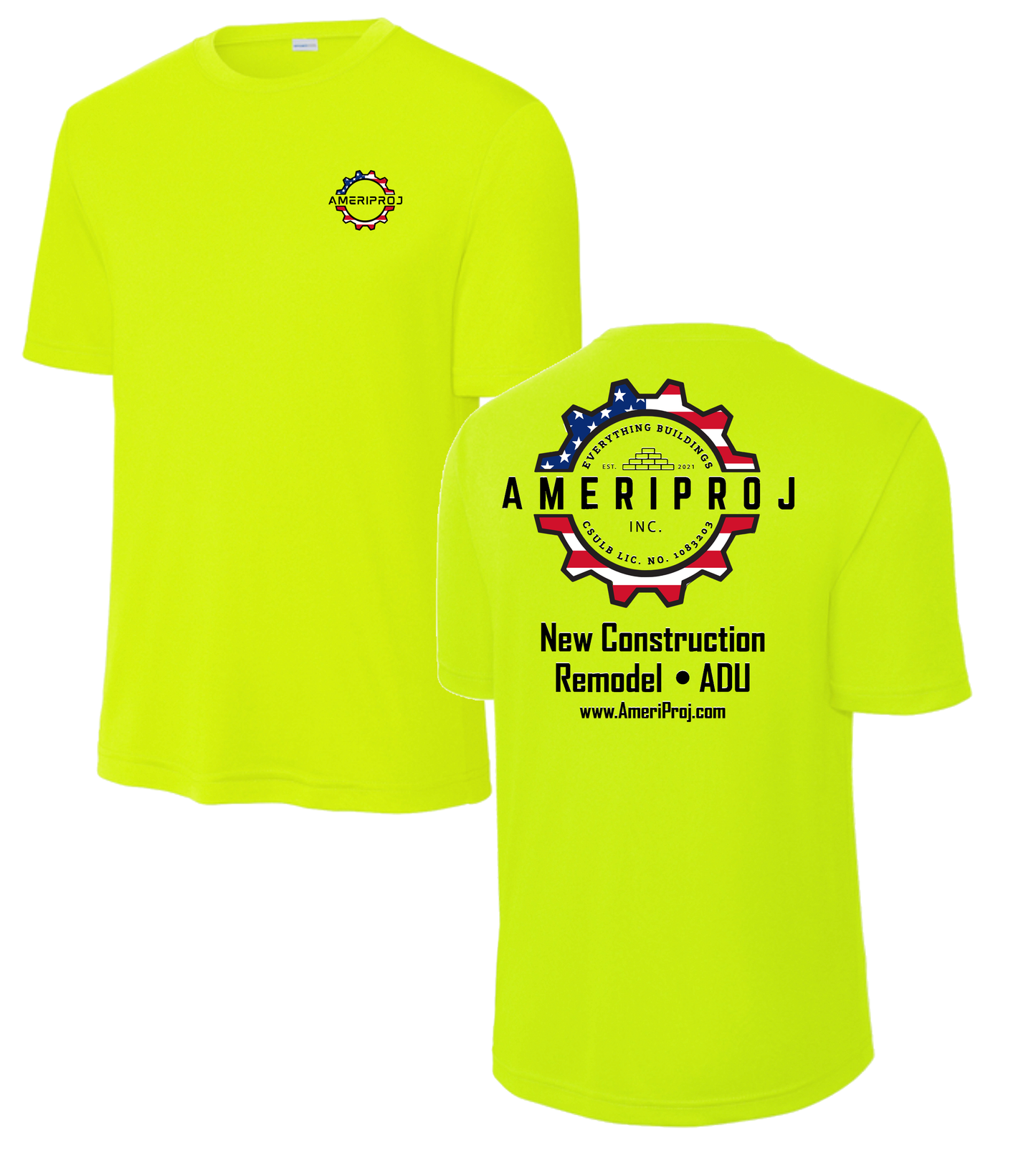 AmeriProj Performance Saftey Shortsleeve Tee