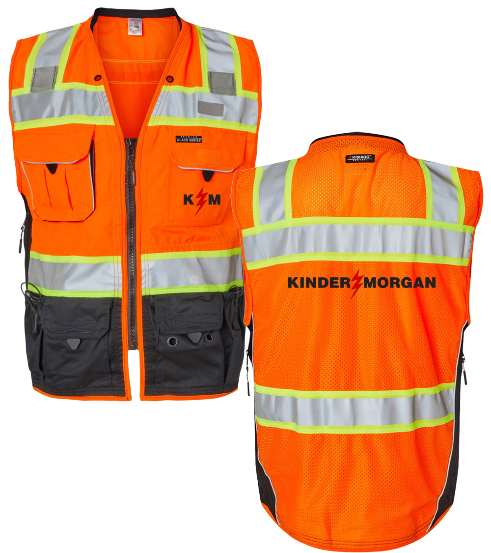 Kinder Morgan - Kishigo - Premium Black Series® Surveyors Vest