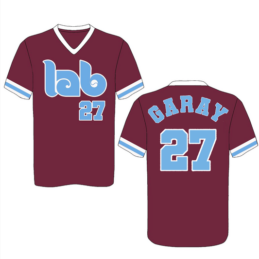 Maroon Jersey - with Custom Names and Numbers (Adult & Youth)