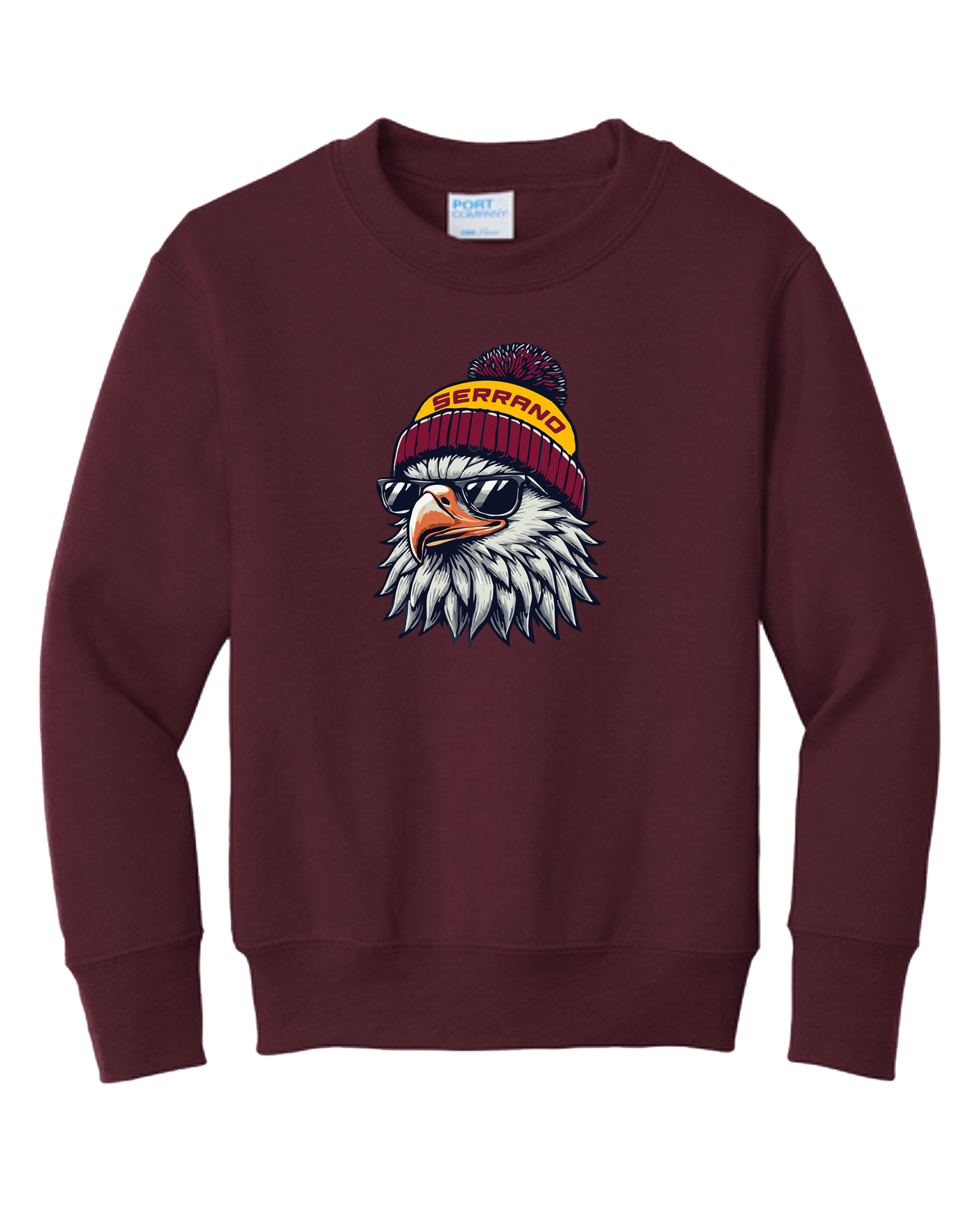 Serrano - Too Cool Crewneck  (Maroon)