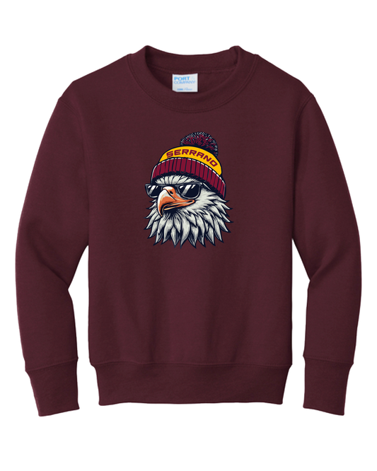 Serrano - Too Cool Crewneck  (Maroon)