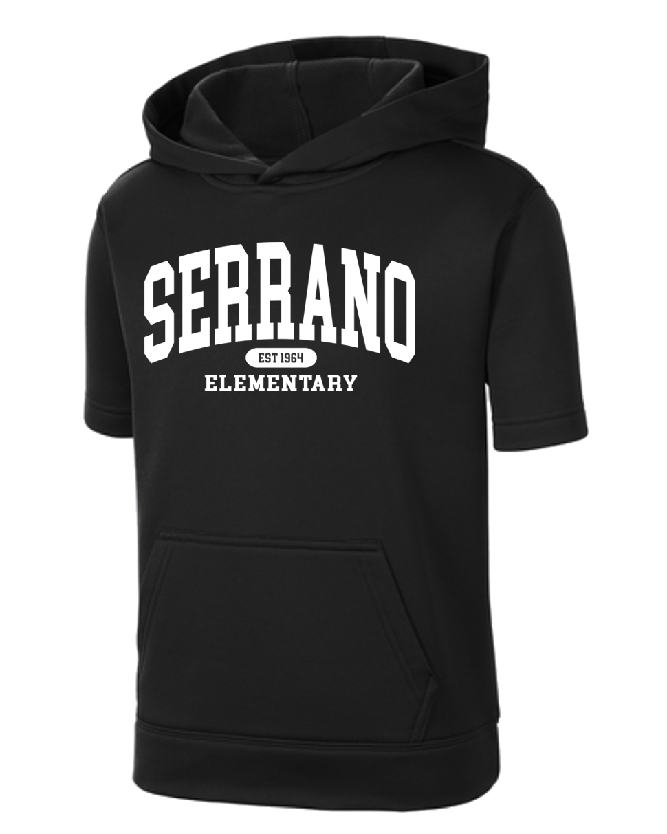 Serrano Elementary - Collegiate Adult & Youth Shortsleeve Pullover Hoodie SportTek