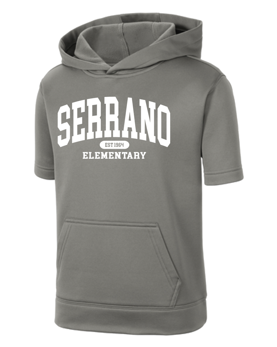 Serrano Elementary - Collegiate Adult & Youth Shortsleeve Pullover Hoodie SportTek