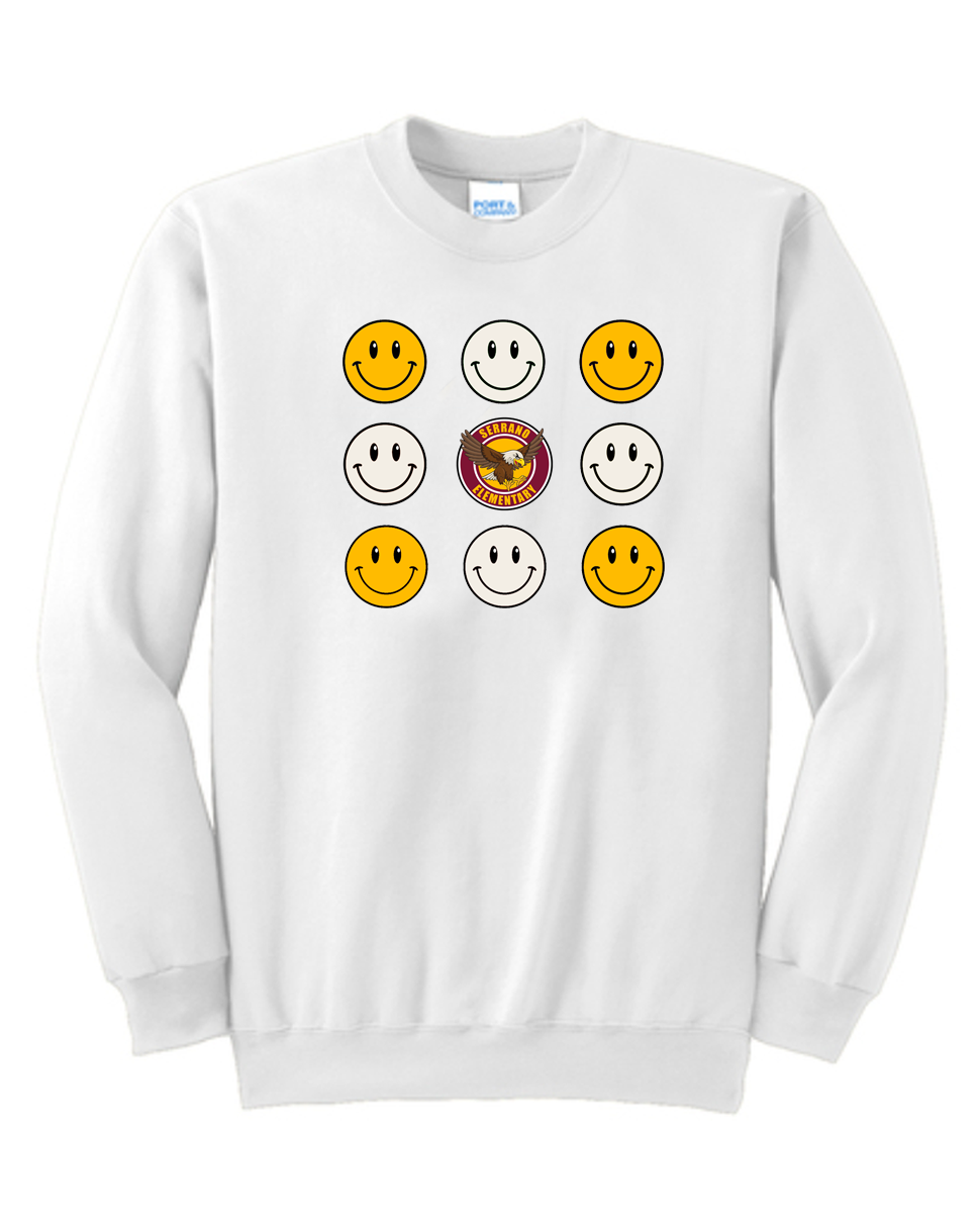 Serrano Elementary - Smile Crewneck Sweat - Youth & Adult