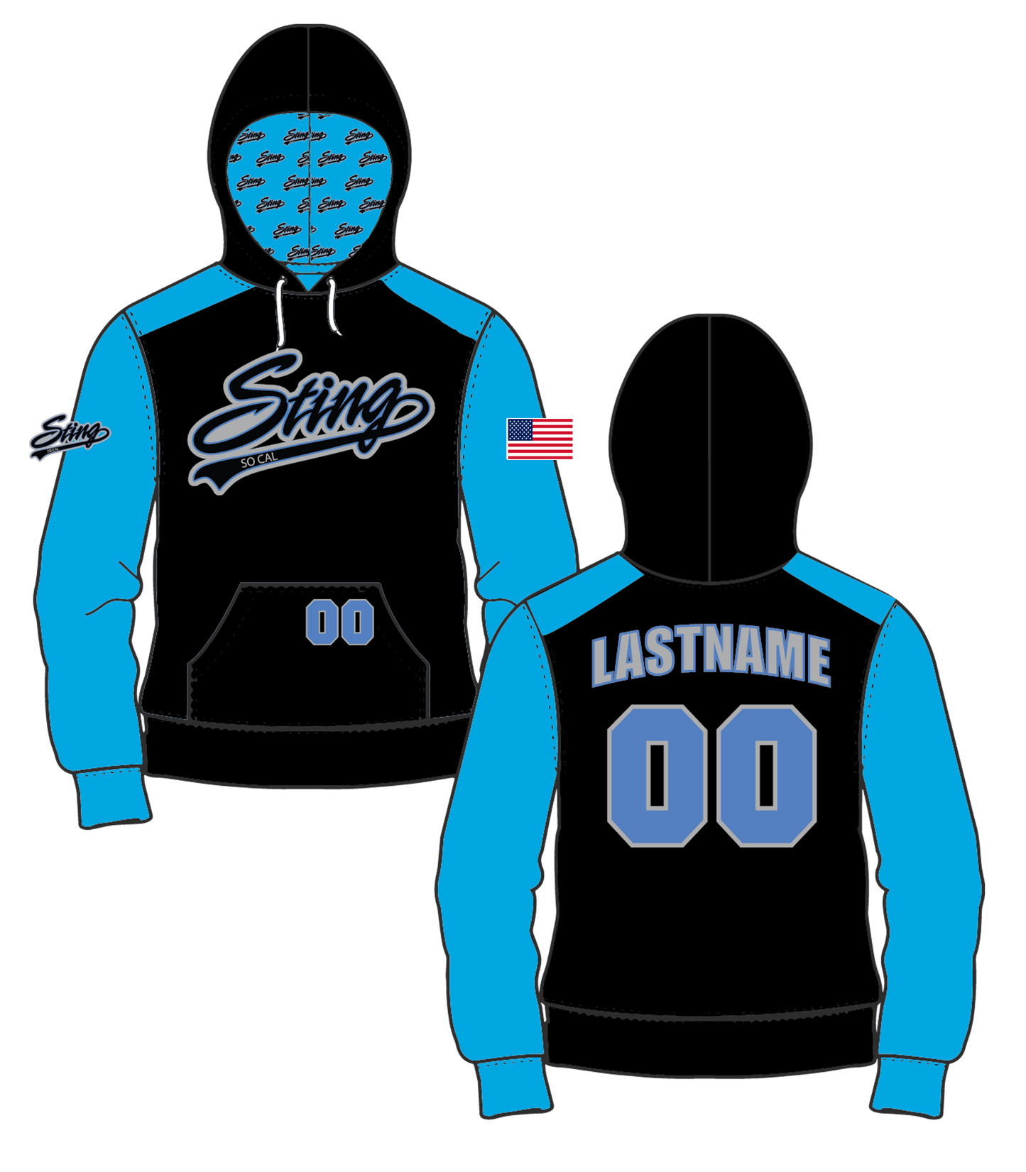 Sting Sublimated Hoodie - Version #1 (3 week turn time)