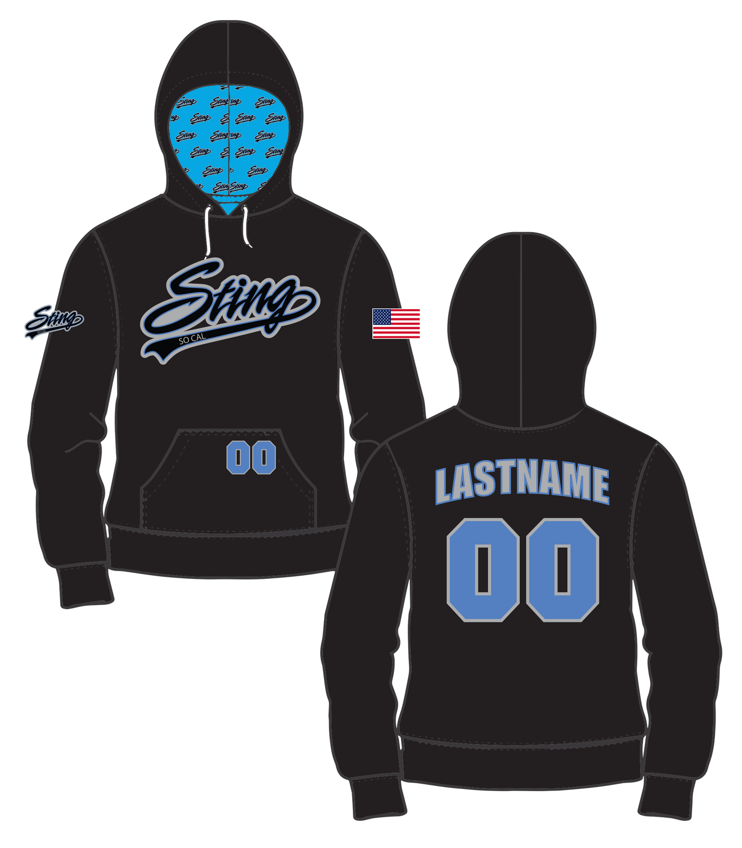 Sting Sublimated Hoodie - Version #3 (3 week turn time)