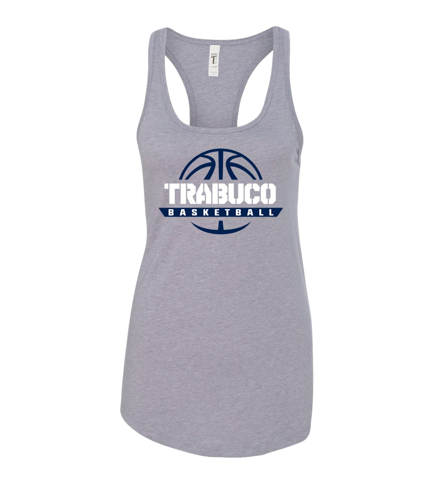 Trabuco Basketball Mustang Next Level Ladies Racer Tank