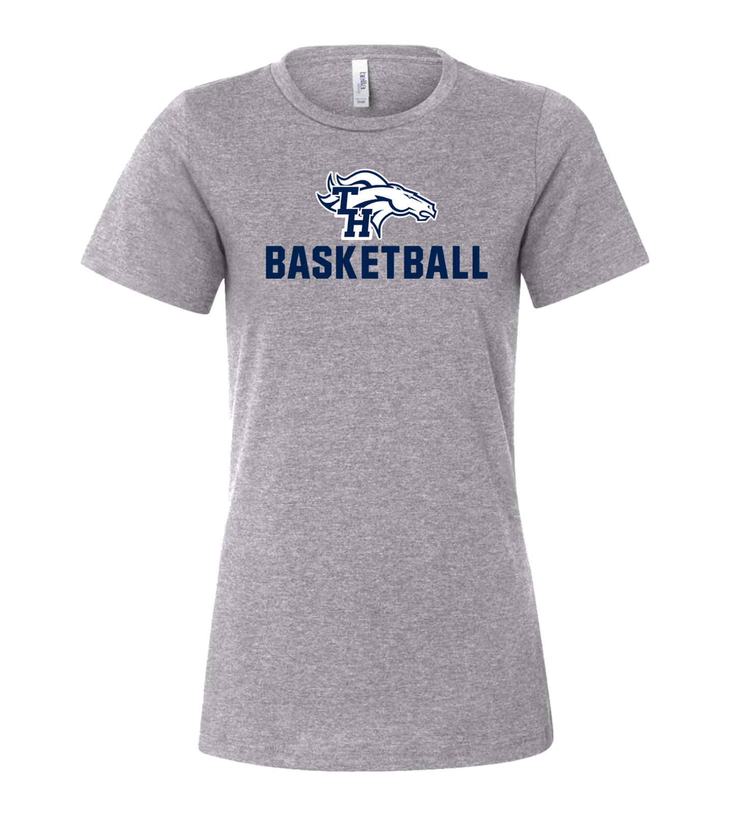 Trabuco TH Mustangs Basketball Ladies Relaxed Jersey Tee