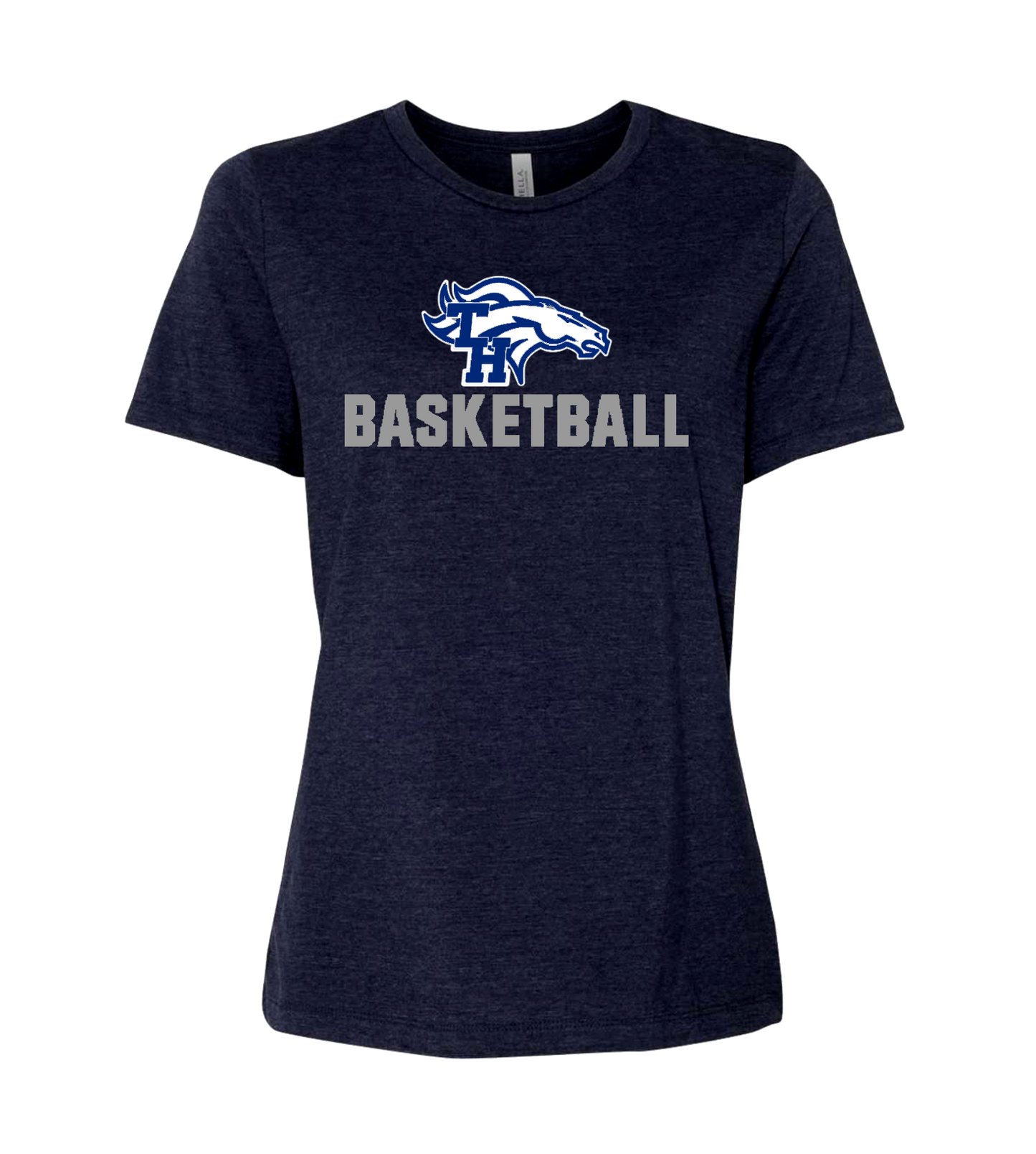 Trabuco TH Mustangs Basketball Ladies Relaxed Jersey Tee