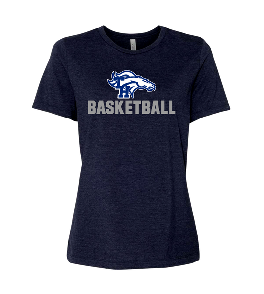 Trabuco TH Mustangs Basketball Ladies Relaxed Jersey Tee