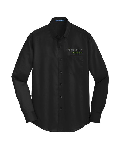 Tripointe Long Sleeve Twill Shirt - Black