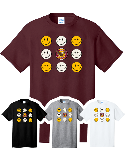 Serrano Elementary - Smile Tee Shirt - Youth & Adult - Cotton/Dri-Fit