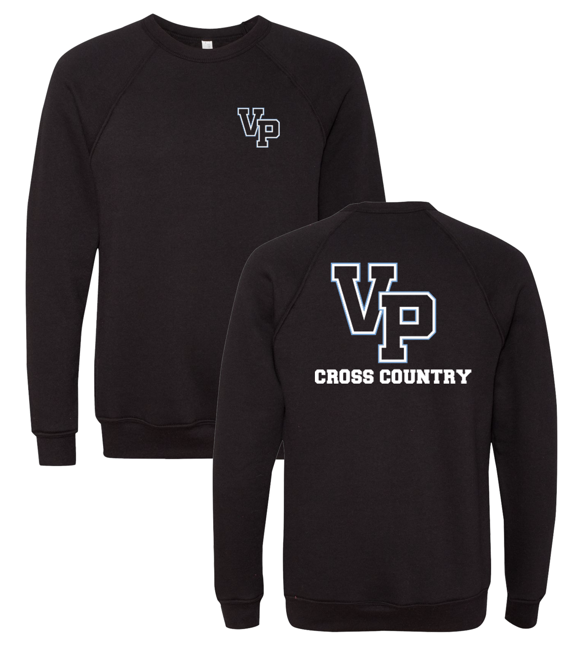 VP Cross Country Crewneck Sweatshirt with Front & Back Logo