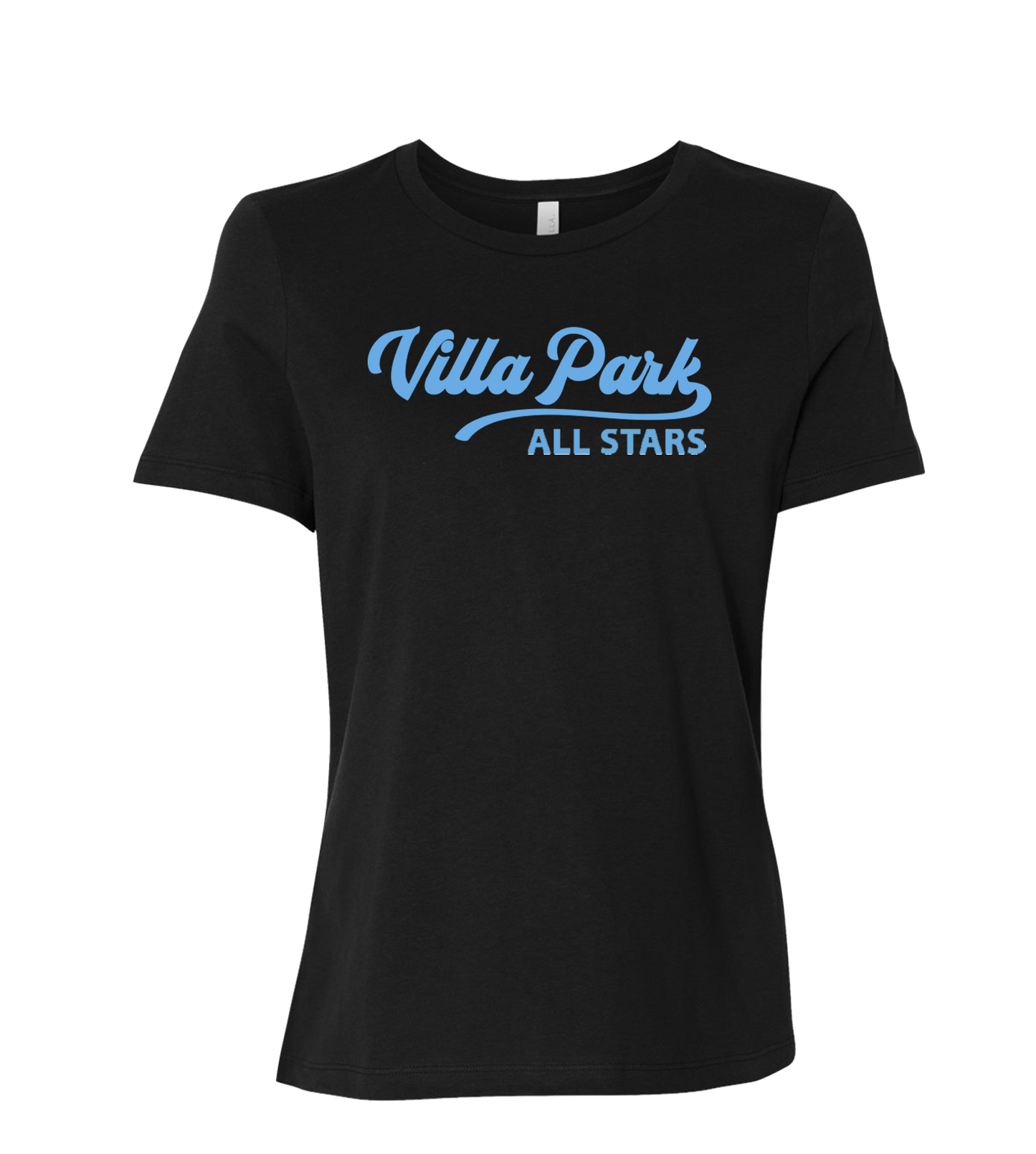 VP All Stars Script Black Ladies Shirt