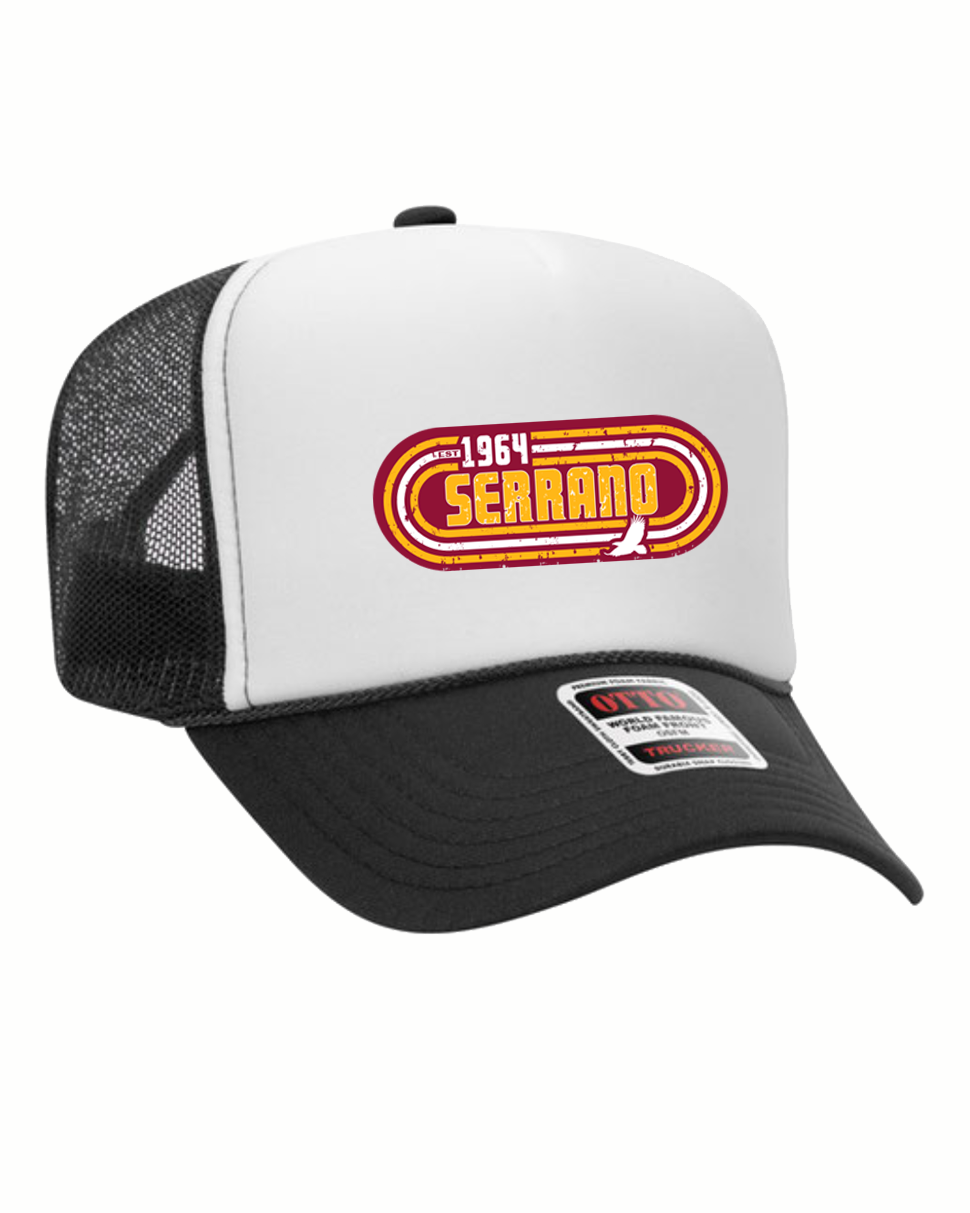 Serrano Elementary - Vintage Otto Trucker Hat (White/Black)