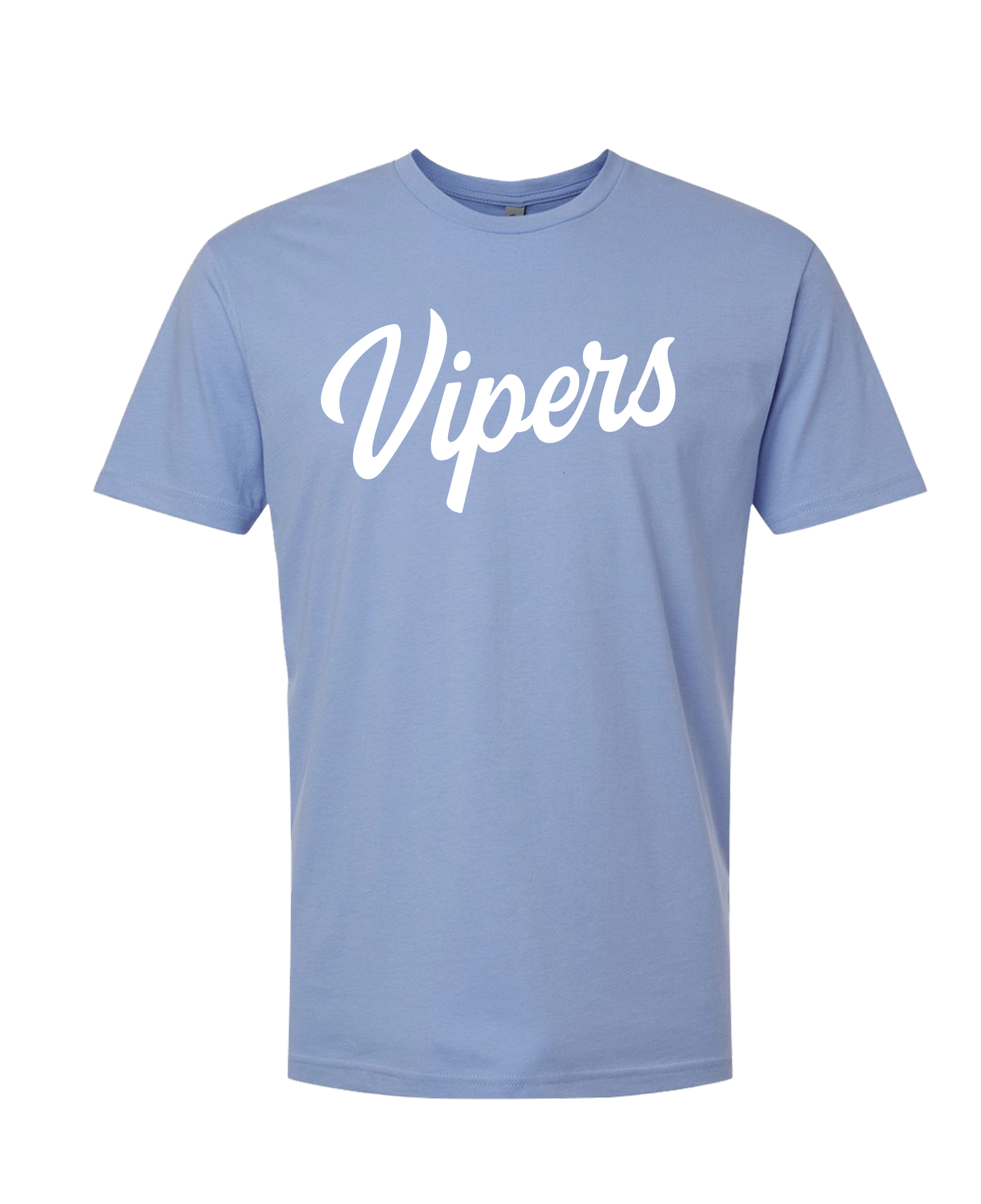 Vipers Baseball Tee - Peri Blue (Cotton) Adult