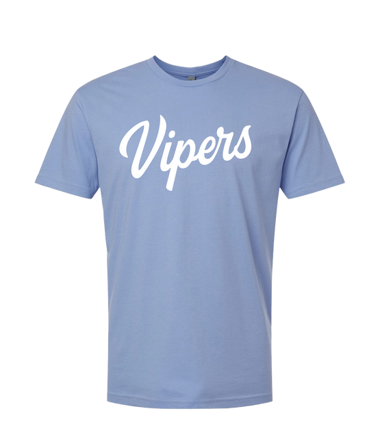 Vipers Baseball Tee - Peri Blue (Cotton) Adult