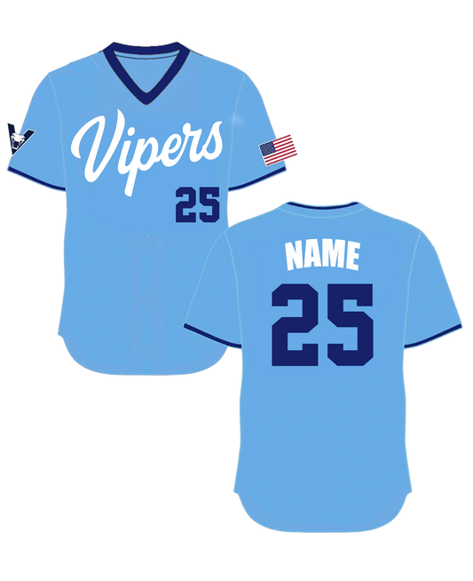 Vipers Sublimated VNeck Jersey - (Turn Time 2.5 Weeks)