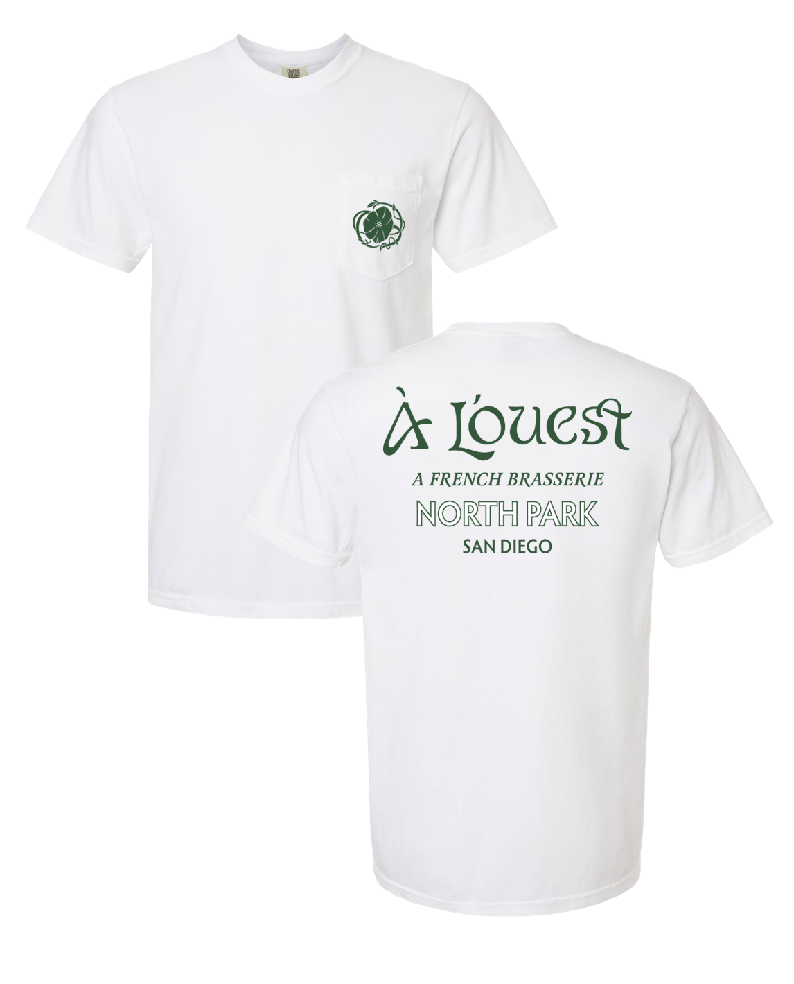 A L'ouest Comfort Colors Pocket Shirt